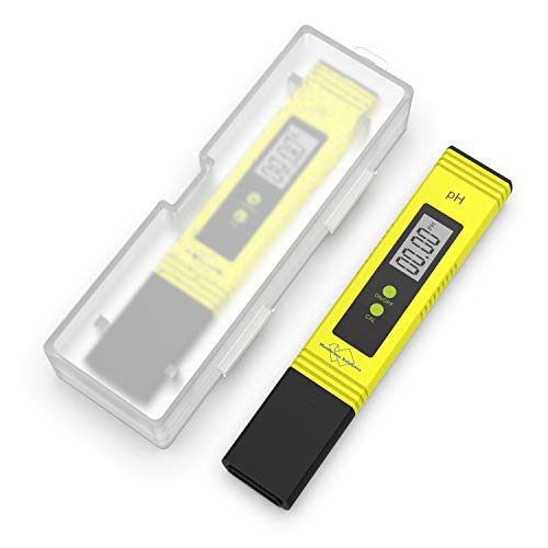 Membrane Solutions PH Meter for Water 0.01 PH High Accuracy Water Quality Tester with 0.00-14.00 PH Measurement Range, with ATC, Auto Calibration, for Household Drinking, Pool and Aquarium ...