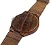 Viable Harvest Men’s Wood Watch, Natural Bamboo and Sandalwood with Quartz Movement, Genuine Leather Strap … (Dark)