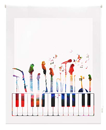 Blindecor Translucent Roller Blind 90 x 180 cm multicoloured