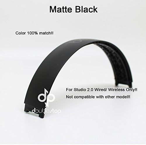 doublestop Matte Black Color Replacement Headband top parts for Monster Beats by Dre Studio 2.0 Studio 2 Wireless Wired repair part