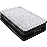 Queen Air Mattress with Built-in Pump - AirExpect Upgraded 0.7mm Thickness Leak Proof Inflatable Mattress Double High Elevated Airbed Blow up Bed for Guests, 80×60×19 Inches, 2-Year Warranty