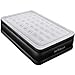 Air Mattress Queen Size Airbed - AirExpect Upgraded Inflatable Mattress Blow up Bed with Built-in Electric Pump, Elevated Raised Air Mattress Quilt Top, Height 19