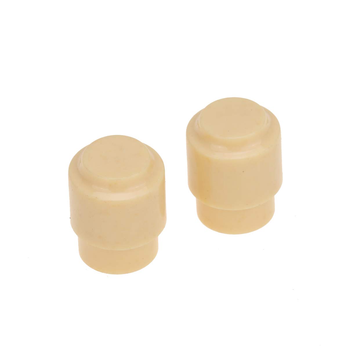 Musiclily Pro Metric Size Vintage Style Guitar Telecaster Barrel Switch Tips 3 Way Pickup Selector Switch Knobs for Import Squier Tele Style, Cream (Set of 2)