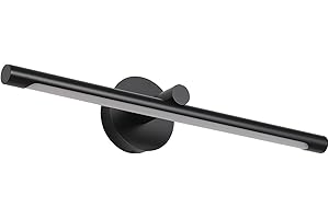 JUSHENG Picture Lights Hardwired Modern Picture Lights for Paintings LED Wall Art Light Black Gallery Display Light Artwork Lighting 24.21'' Inch 12W 3000K Warm White