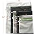 6 Mesh Laundry Wash Bags-1 XL, 2 Large, 2 Medium & 1 Small for Delicates, Bra, Underwear, Lingerie, Socks, Blouse, Hosiery, Stockings - Travel Laundry Bag Black & White