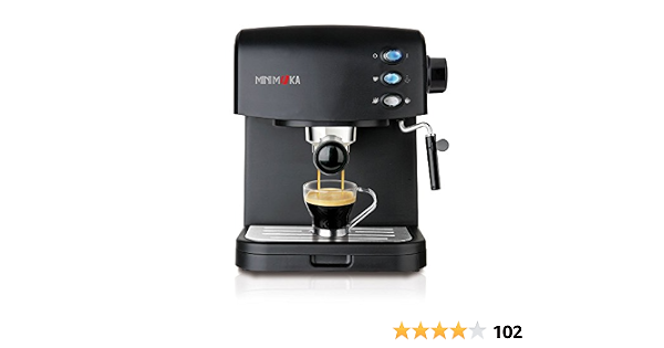 Mini Moka CM-1695 Black - Cafetera espresso, 850 W : Minimoka: Amazon.es:  Hogar y cocina