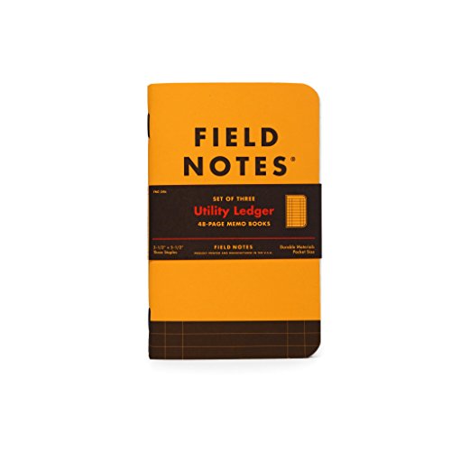 Field Notes Utility Special Edition Ledger Memo Books, 3-Pack (3.5x5.5-Inch) Spring 2017