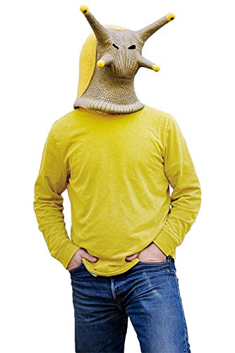 Halloween Animal Headgear Snails Latex Carnival Costume Slug Adult Cosplay Props Accessories Yellow