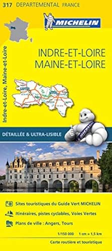 Download Carte Indre-et-Loire, Maine-et-Loire Michelin PDF