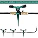NiceFit Garden Lawn Sprinklers, Automatic Water Sprinkler for Garden Lawn, 360 Degree Rotating 3 Arms Water Sprinkler Irrigation System, Spike Base