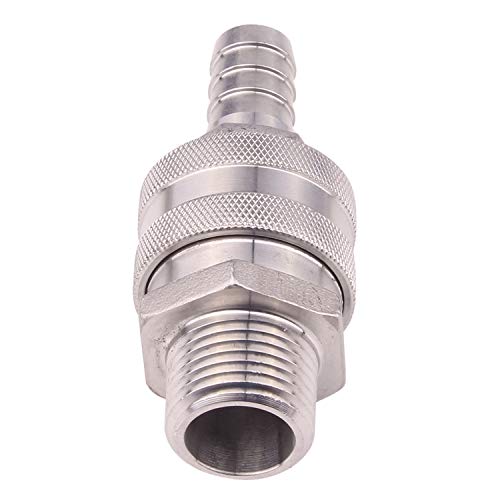 DERNORD Stainless Steel Quick Disconnect Set Beer Brewing Connector