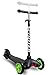 OxGord Scooter for Kids - Deluxe Black 3 Wheel Glider with Kick n Go, Lean 2 Turn, Step 4 Break- 2016 Newly Designed Models