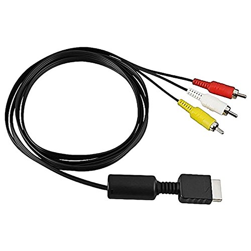 Fivetech 6FT RCA TV Cable AV Lead Sound Video for Sony Playstation 2 3 PS2 PS3