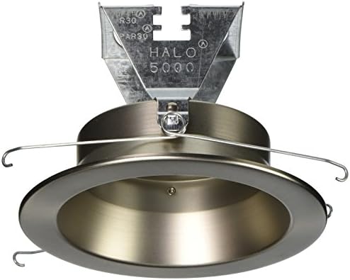 Halo 5000SN, 5" Trim Splay Satin Nickel Trim and Satin Nickel Splay