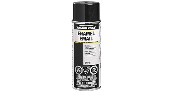 Armor Coat Enamel Black Spray Paint Gloss 340g Ships From Calgary Same Day Spray Paint Amazon Canada