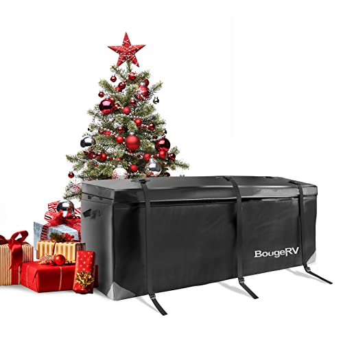 BougeRV Hitch Cargo Carrier Bag Waterproof/Rainproof Hitch Mount Cargo