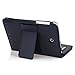 IVSO Acer Iconia A1-840 FHD Bluetooth Keyboard Portfolio Case - DETACHABLE Bluetooth Keyboard Stand Case / Cover for Acer Iconia A1-840 FHD Tablet (Black)