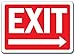Exit Sign with Right Arrow - 10
