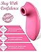 BOMBEX Clitoral Sucking Vibrator - Clit Sucker with 10 Frequencies| Waterproof Rechargeable Nipple Stimulator| Oral Sex Simulator Sex Toy for Women