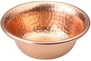 Nepalese Pure Copper Water Supply Bowl Handmade Hammer Pattern Holy Water Bowl for Buddha Buddhist Supplies