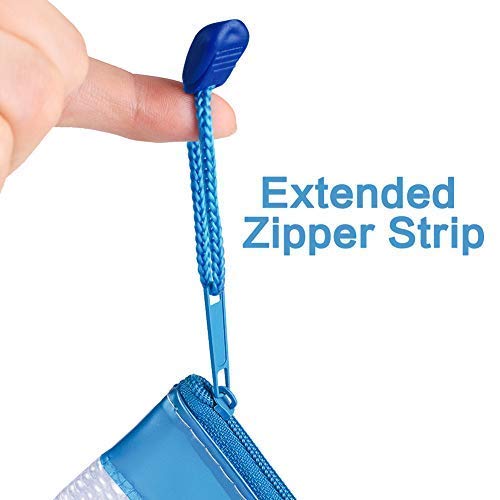 Zipper File Bags,izBuy 6Pcs A4 Size Zipper Water-Resistant PP Document Bags with Label Pocket Organizer for Term Papers,Document,Newspapers,Business Receipts,Magazines Storage