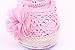 M2cbridge Baby Infant Soft Sole Floral Lace Crib Shoes Pre-Walker Sandals (6-12 months, Crochet Knit)