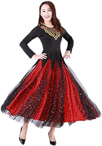 社交ダンスドレス モダンダンス 衣装 社交ダンス ワンピース キラキラ スパンコール ラテンダンス衣装 長袖 レディース 舞台衣装 練習着 ワルツ ダンスドレス 大きい裾 タンゴ 衣装 大きいサイズm 4xl B0qd5fnh 2 495円 激安通販ショッピング 超人気 専門店 人気