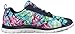 Skechers Sport Women's Wildflowers Fashion Sneaker,Navy/Mint,7.5 M US