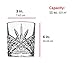 James Scott Double Old Fashioned Glasses, Set of 4, Europen Design with Gift Box, 11oz glasses