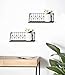 Mkono Wall Mounted Floating Shelves Set of 2 Rustic Metal Wire Storage Shelves Display Racks Home Decor