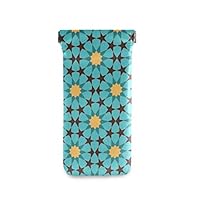 Jiayangzi Moroccan Sunglasses Case Soft Ultra Light Eyeglass Case Portable Goggles Pouch PU Leather Reading Glasses Holder for Woman Man Girl Boy Teen
