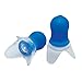 Flents Reusable Ear Plugs, Ideal for Flying And Mountain Driving, Reduces Pressure And Background Noise, 1 Pair With Travel Size Case, Easy Use With Comfort Fit, NRR 22, Blue, Made In The USA