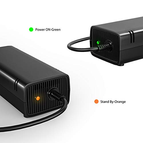 image for YCCTEAM Xbox 360 Slim Power Supply, AC Adapter Power Supply Charger Co