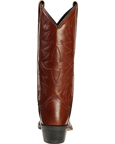 Old West Men's Smooth Leather Cowboy Boot Medium Toe Black Cherry 10 D(M) US