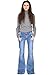 Glamour Outfitters Ripped Wide Flared Jeans - Blue