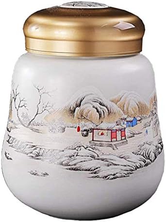 Zjhdx 記念ペットの灰棺セラミック手作りの色絵画棺犬の葬儀缶防湿消毒 返品交換不可 Color B
