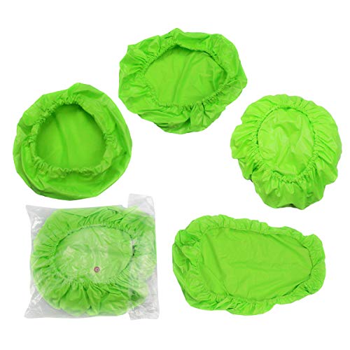 Aries Outlets 4pcs/Set Protective Full Dental Chair Cover Advanced Milk Silk + TPU + Composite Film Waterproof Material (Large Size, Green)