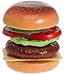 Small World Toys Build-A-Burger Play Food Set – Pretend Play Food Set for Kids – Toy Kitchen Accessories Pretend Food Burger Toy Hamburger – Birthday Gift for Kids 3+