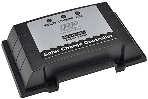 POWERPROW(TM 12V 8A PWM Solar Charge Controller Waterproof Solar Panel Regulator Overload Protection Temperature Compensation
