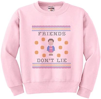 TATY Kids Friends Don't Lie Youth Kids Sweatshirt Large Pink