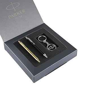 Parker Profile Ball Pen (Twin) Combo Keychain – Blue