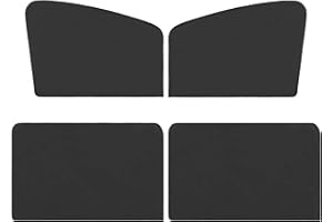 Xiaokeis 4 Pcs Car Side Window Sun Shades, Car Window Shades with Magnets, Covers Automotive Window Sunshades, Opaque Window Privacy UV Protection Covers for Breastfeeding(Front & Rear)