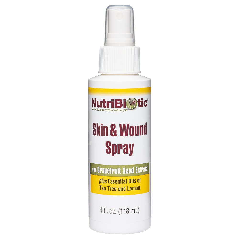 NutriBiotic Skin & Wound Spray with GSE, 4 Fl Oz