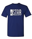 STAR LABS Adult DT - Mens Cotton T-Shirt, M, Navy