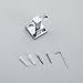 Leyden Wall Mounted Kitchen Solid Brass Double Robe Hook Chrome Silver Robe Hooks Hotel Hooks Lavatory Ladder Hanger