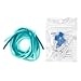 BUTEFO DIY Spiral Wire Cable Protectors/Cable Wrap/Wire Organizer/Cord Manager for Most of Charging Data Cable (Blue+Sky Blue+Transparent)