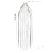 MineSign Diamond Choker Necklace Long Tassels Choker Wide Chain Necklace Fashion Jewelry Gold