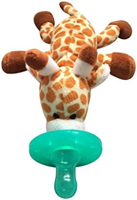 Super Cute Soft Animal Pacifier by Little Viking BPA Free, Toddler and Baby Approved, Baby Shower Gift (giraffe)