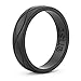 Enso Rings Women’s Infinity Silicone Wedding Ring – Hypoallergenic Wedding Band for Ladies – Comfortable Band for Active Lifestyle – 4.5mm Wide, 1.5mm Thick (Obsidian, 7)