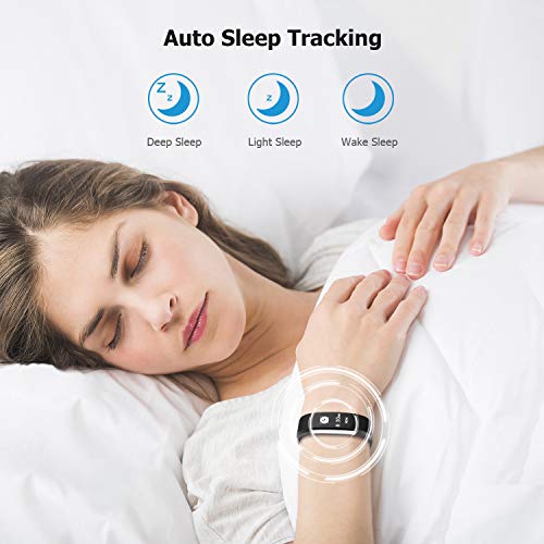 Letsfit Fitness Tracker HR, Activity Tracker Watch with Heart Rate Monitor, Pedometer, Sleep Monitor, 14 Sports Modes, Step Counter, Calorie Counter, IP67 Waterproof Fitness Watch for Kids Women Men - Thumbnail 4